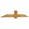 Ekena Millwork Eugene Rough Sawn Timber Gable Bracket, Western Red Cedar, 84"W x 14"H x 4"D x 6"F, 4/12 Pitch GBW084X14X0406EUG00RWR - alternate 5